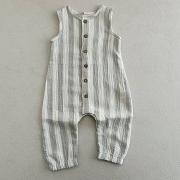 ﻿WOVEN JUMPSUIT - SKY STRIPE