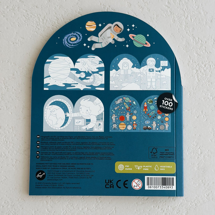 KLEURBOEK MET STICKERS - ruimte