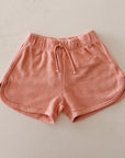 FLEECE SHORTS PEACH - KIDS