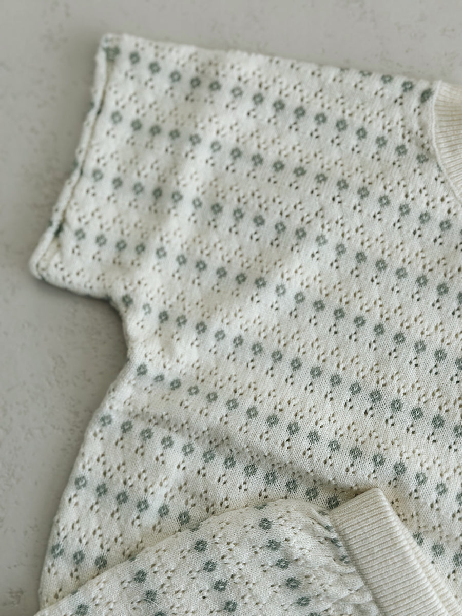 RELAXED SUMMER KNIT SET - IVORY
