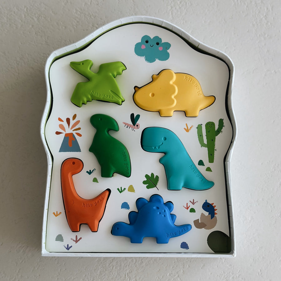 WASKRIJTJES DINO'S - set van 6