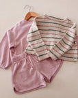 STRIPED JERSEY SWEATER - KIDS