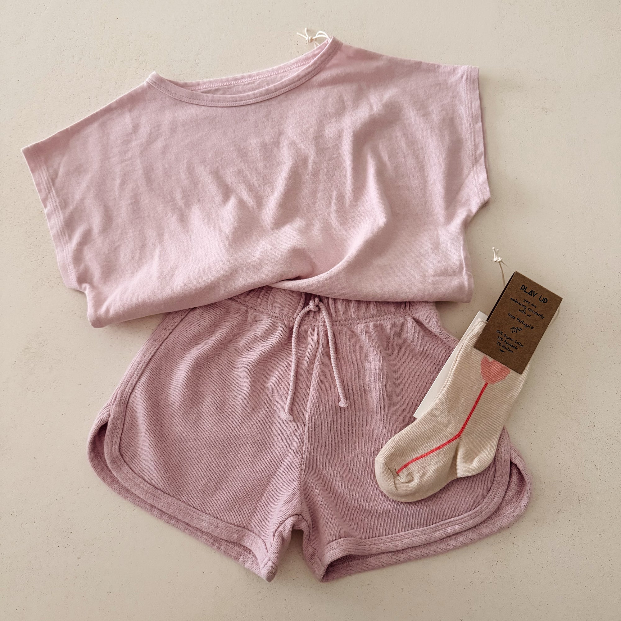 FLEECE SHORTS SOFT LILA - KIDS