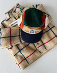 Color stripes sheepskin jacket - kids