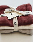 MULLTÜCHER 3ER-PACK – Geschenkset Auburn