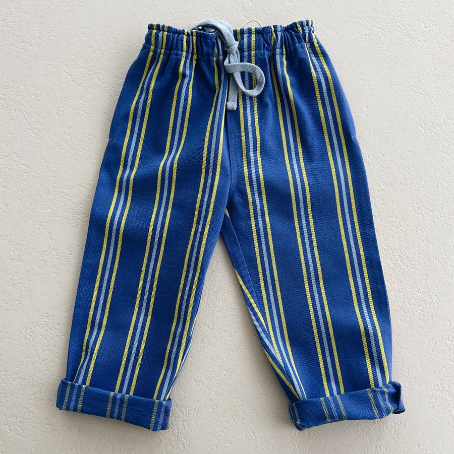 Kick stripe pants - Cobalt blue stripe