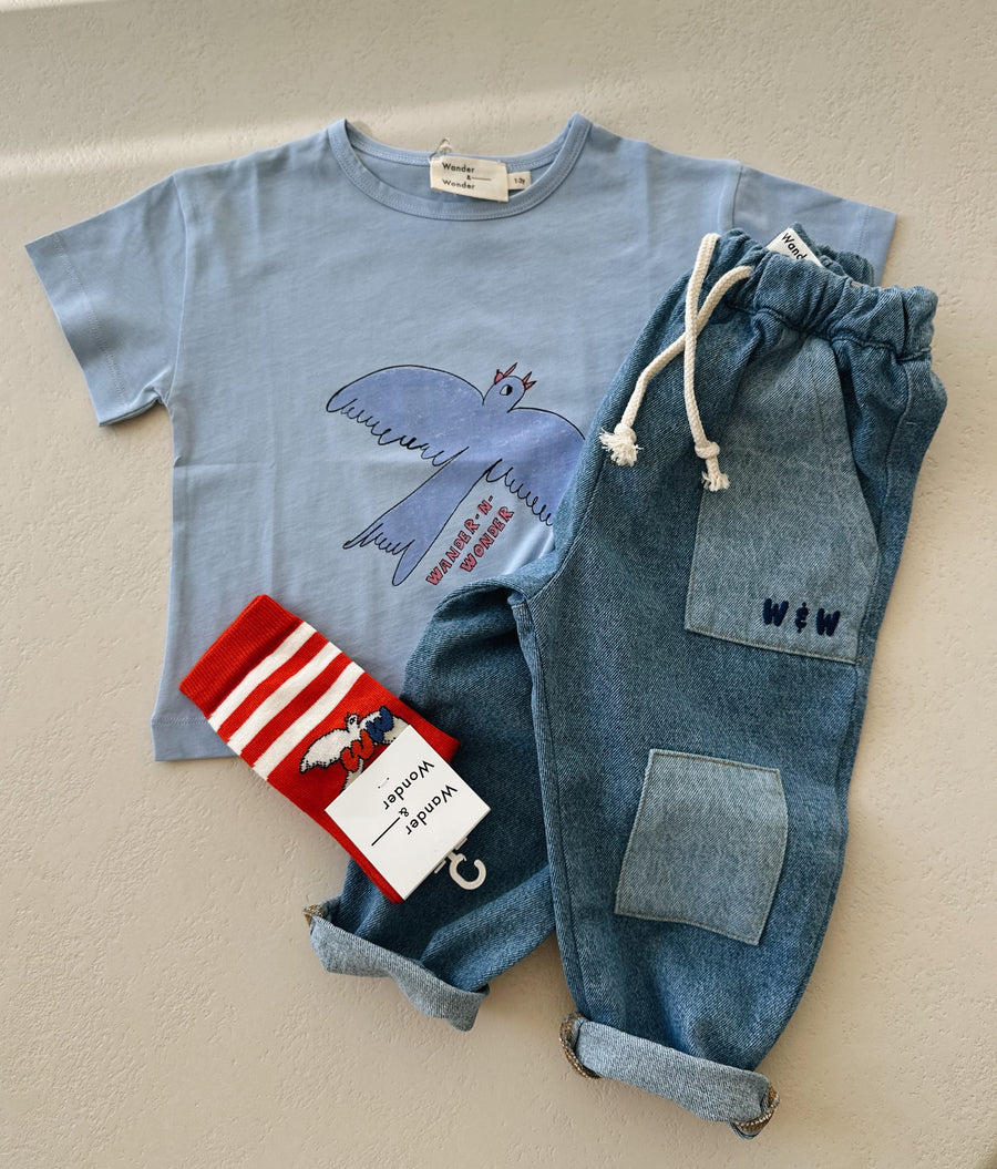 Patchwork Baggy Jeans - kids