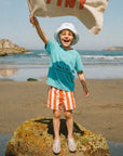 Stripes Twill Shorts Red - KIDS