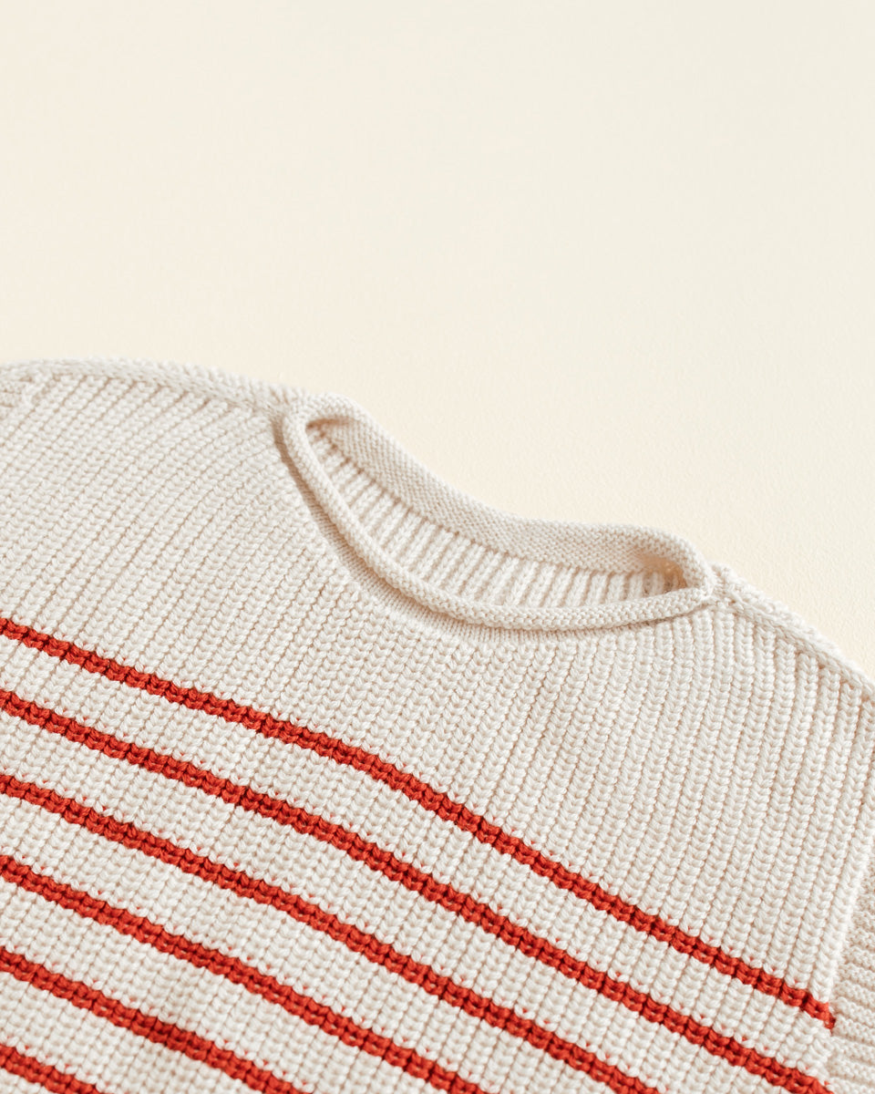 VEST HARVEY KIDS - cream/red