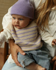 VEST HARVEY BABY - cream/lilac