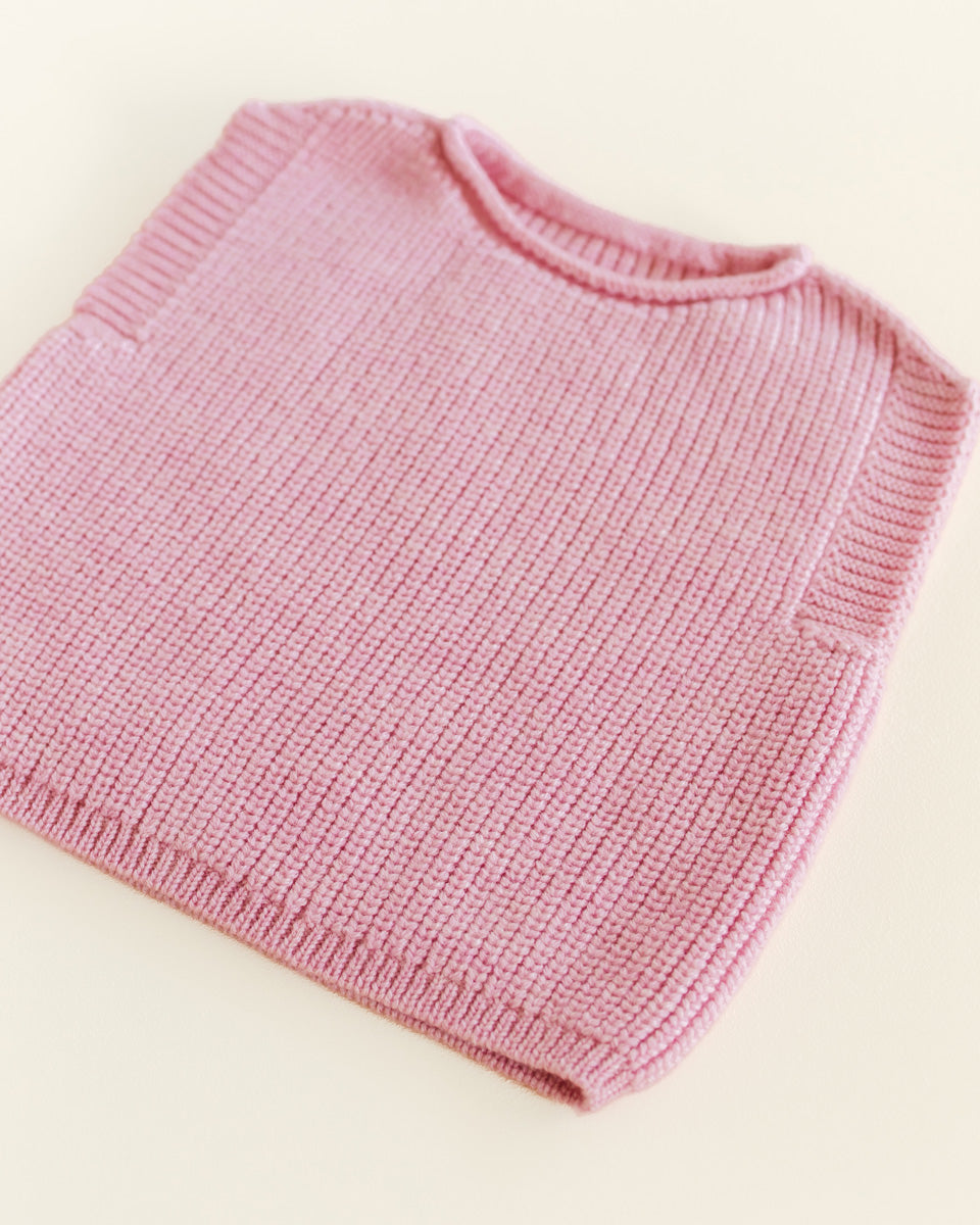 VEST HARVEY BABY - cotton candy