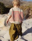 VEST HARVEY KIDS - cream/red