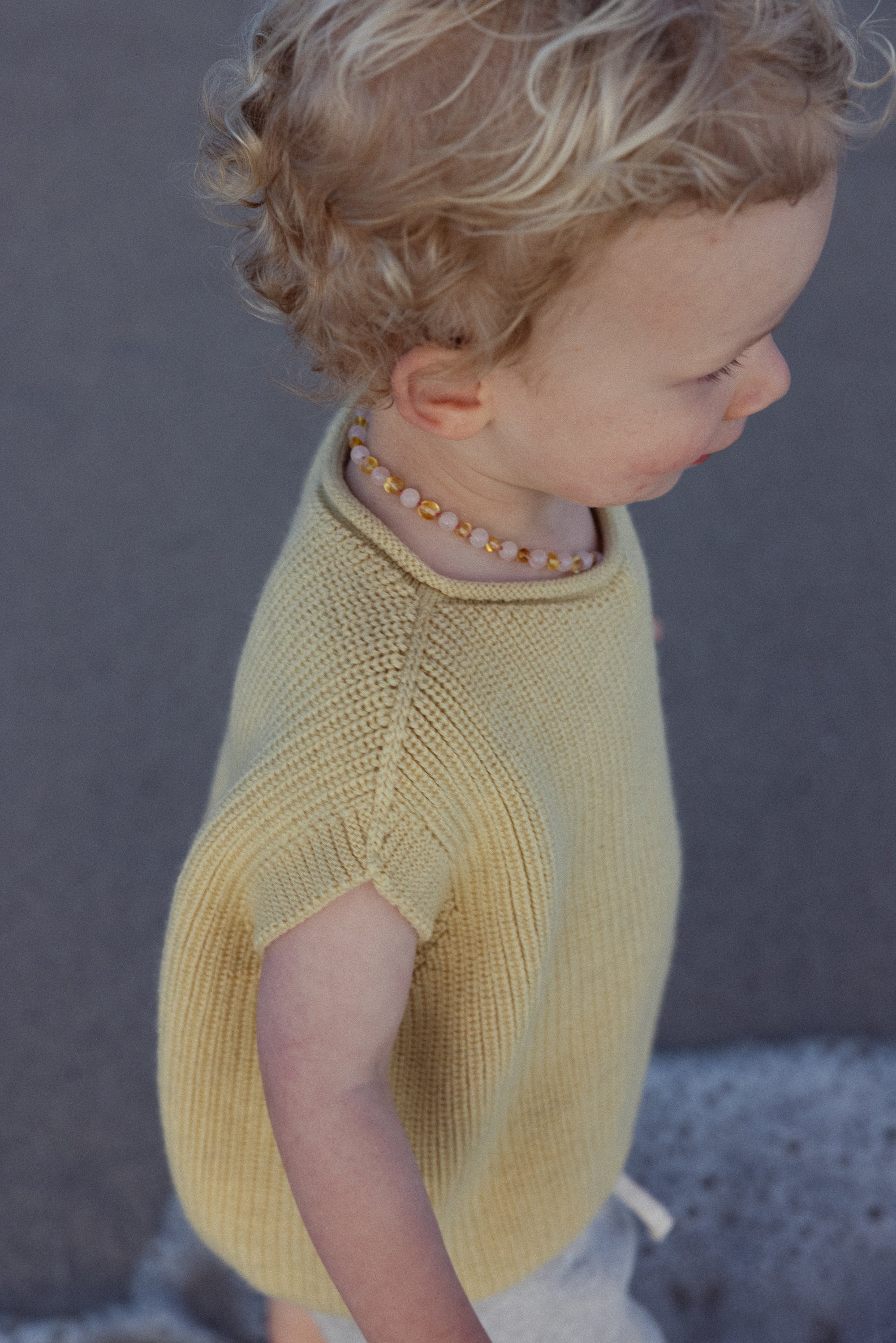 VEST HARVEY KIDS - light yellow