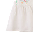 Baby Aviana Embroidered Dress with Straps and Bows