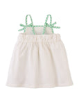 Baby Aviana Embroidered Dress with Straps and Bows