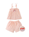 Baby Hinata Embroidered Empire Tunic Blouse & Shorts Set