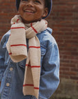 SCARF IGOR - cream/red