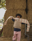 SCARF IGOR - cream/red