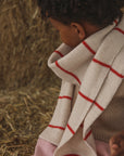 SCARF IGOR - cream/red