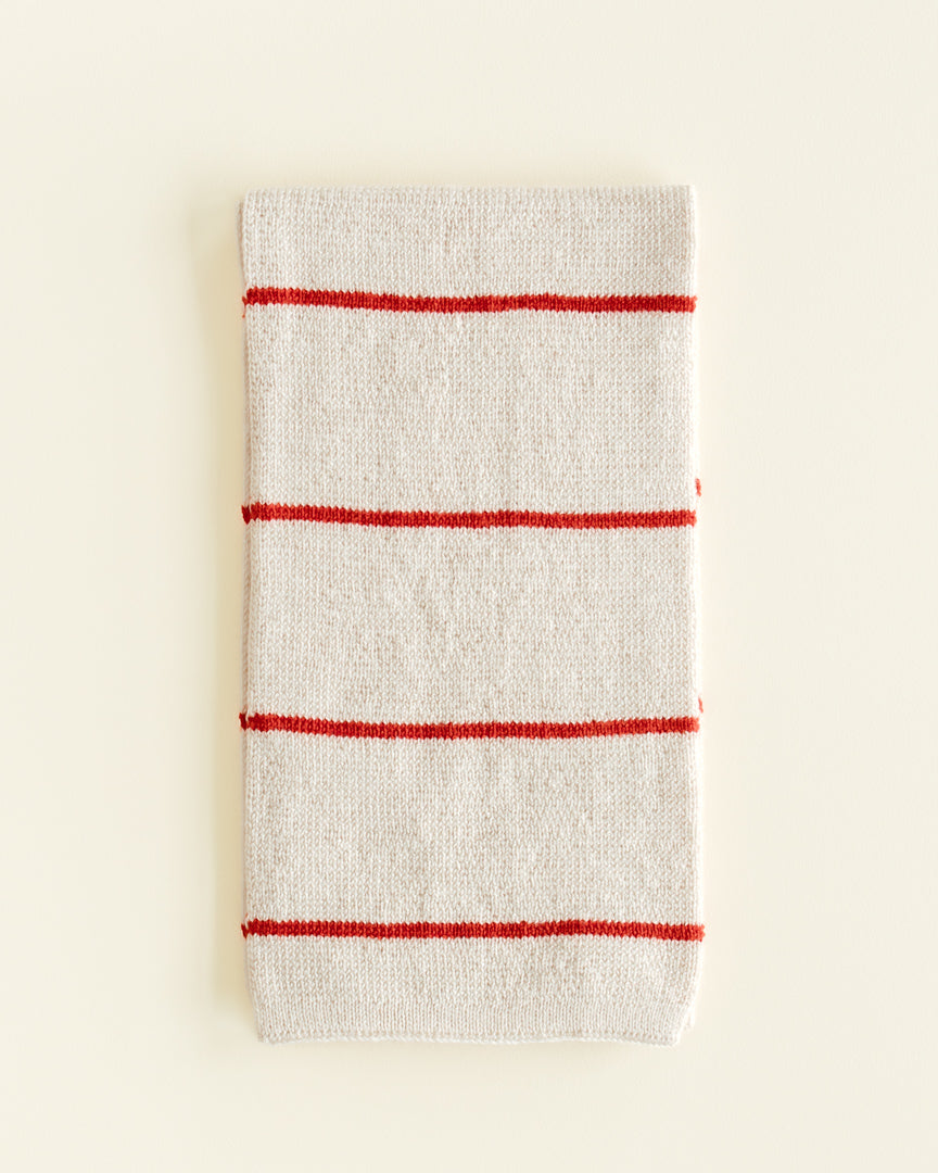 SCARF IGOR - cream/red