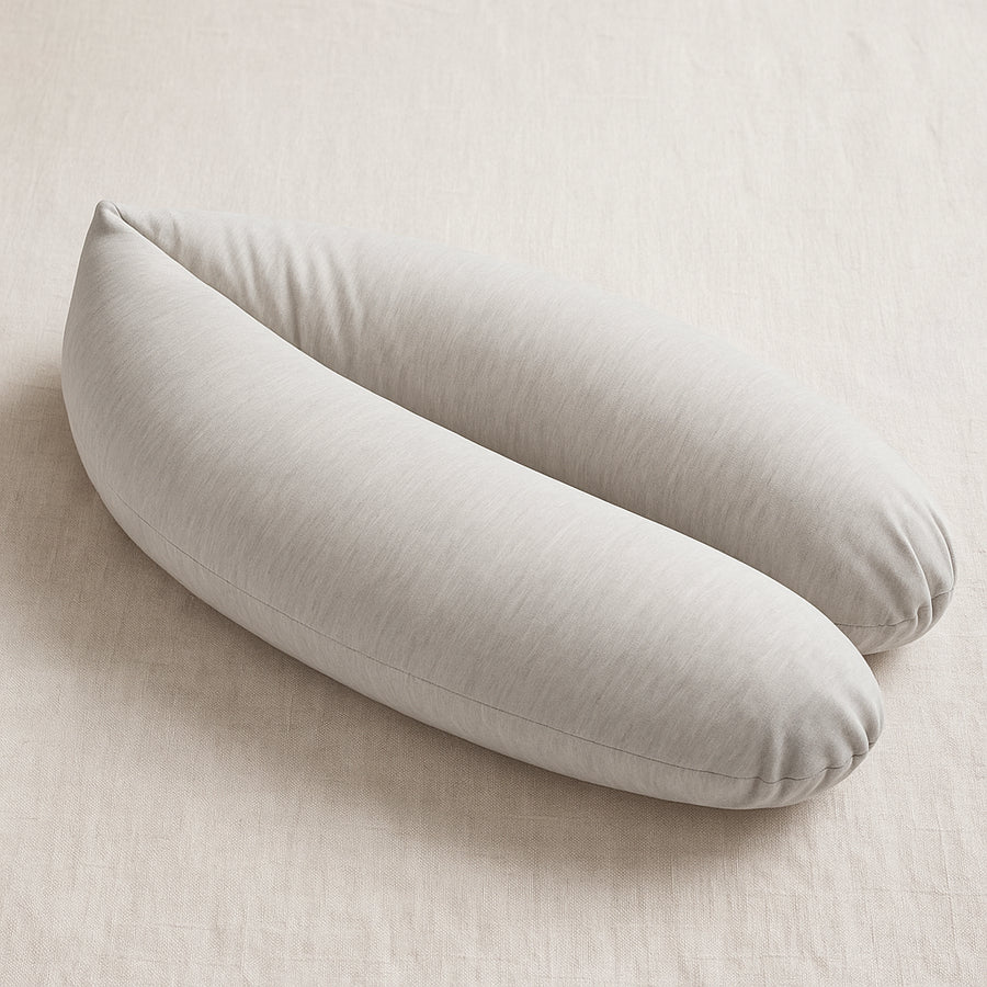 Voedingskussen hoes - gemêleerd beige