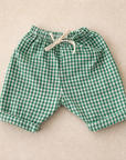 VICHY BAGGY PANTS GREEN - baby & kids