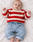 COTTON STRIPED SWEATER RED - BABY & KIDS