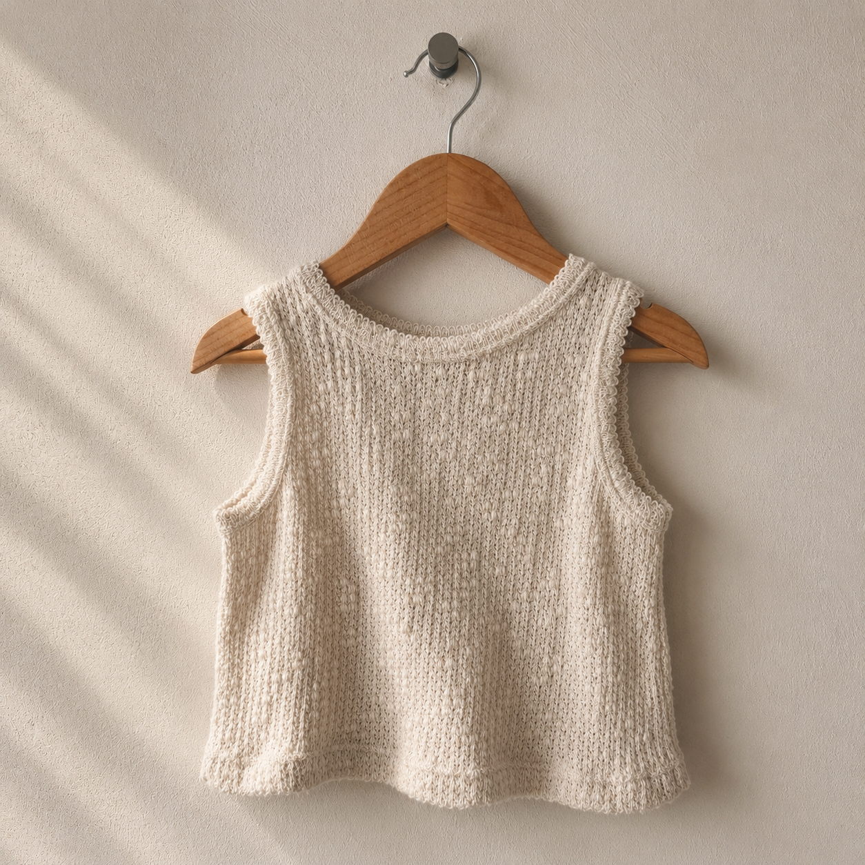 EMBELLISHED PIQUÉ TOP ECRU - KIDS