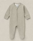 ZIP KRUIPPAKJE - SAGE SPECKLED 9-12M