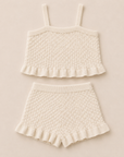 CROCHET TANK SET OF 2 - IVORY
