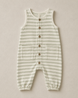WAFFLE JUMPSUIT - MINT STRIPE