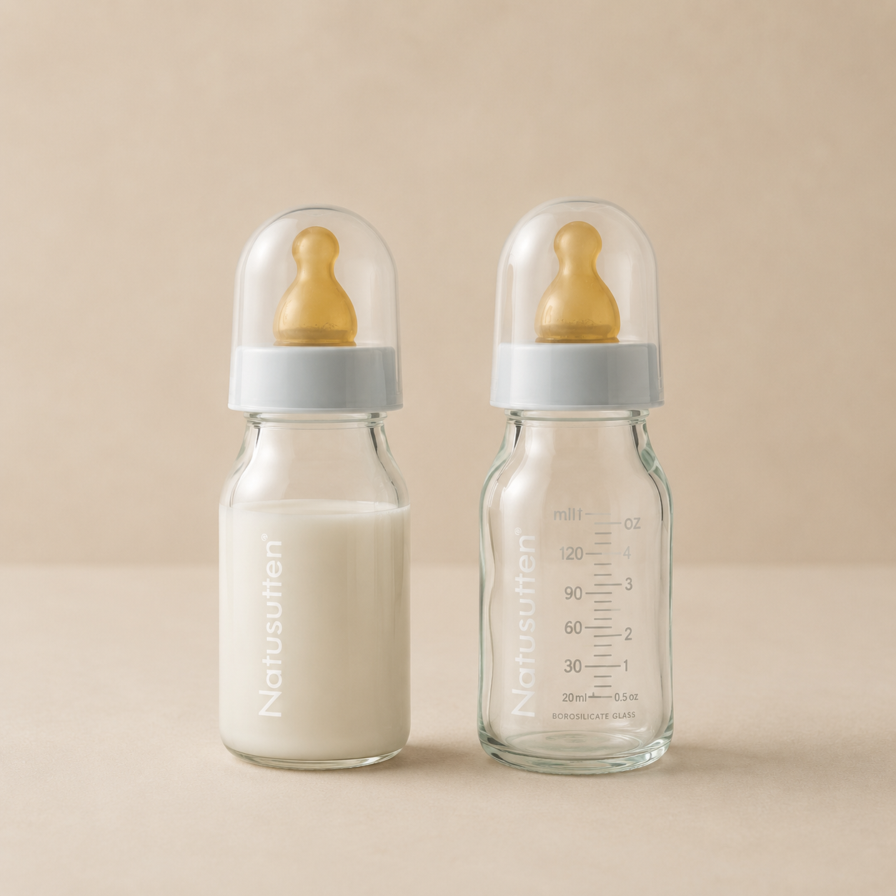 GLAS-TRINKFLASCHEN – 2ER-SET – 120 ML