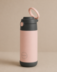 KIDS STROHHALMFLASCHE - soft rose