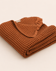 WAFFLE BLANKET 120x120 - caramel