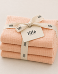 MUSLIN CLOTHS PACK - 3x Peach
