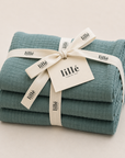 MUSLIN CLOTHS PACK - 3x Perfect Green
