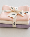 MUSLIN CLOTHS 3 PACK - giftset peach