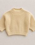 CHUNKY BUTTER YELLOW KNIT