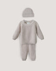 chunky knit pants beige - baby