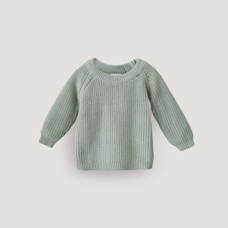 chunky knit mint - baby