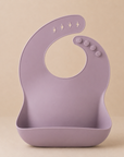 SILICONE BIBS - pale mauve