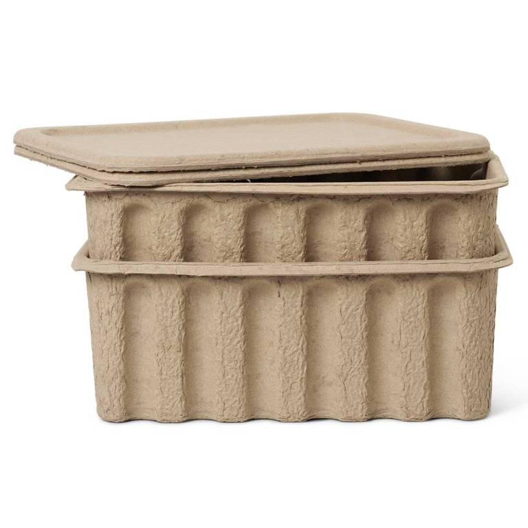PAPER PULP BOX - LARGE - SET OF 2
