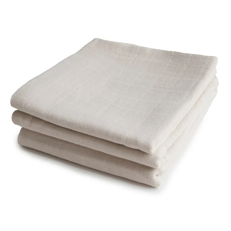3 PACK MUSLIN CLOTH - fog