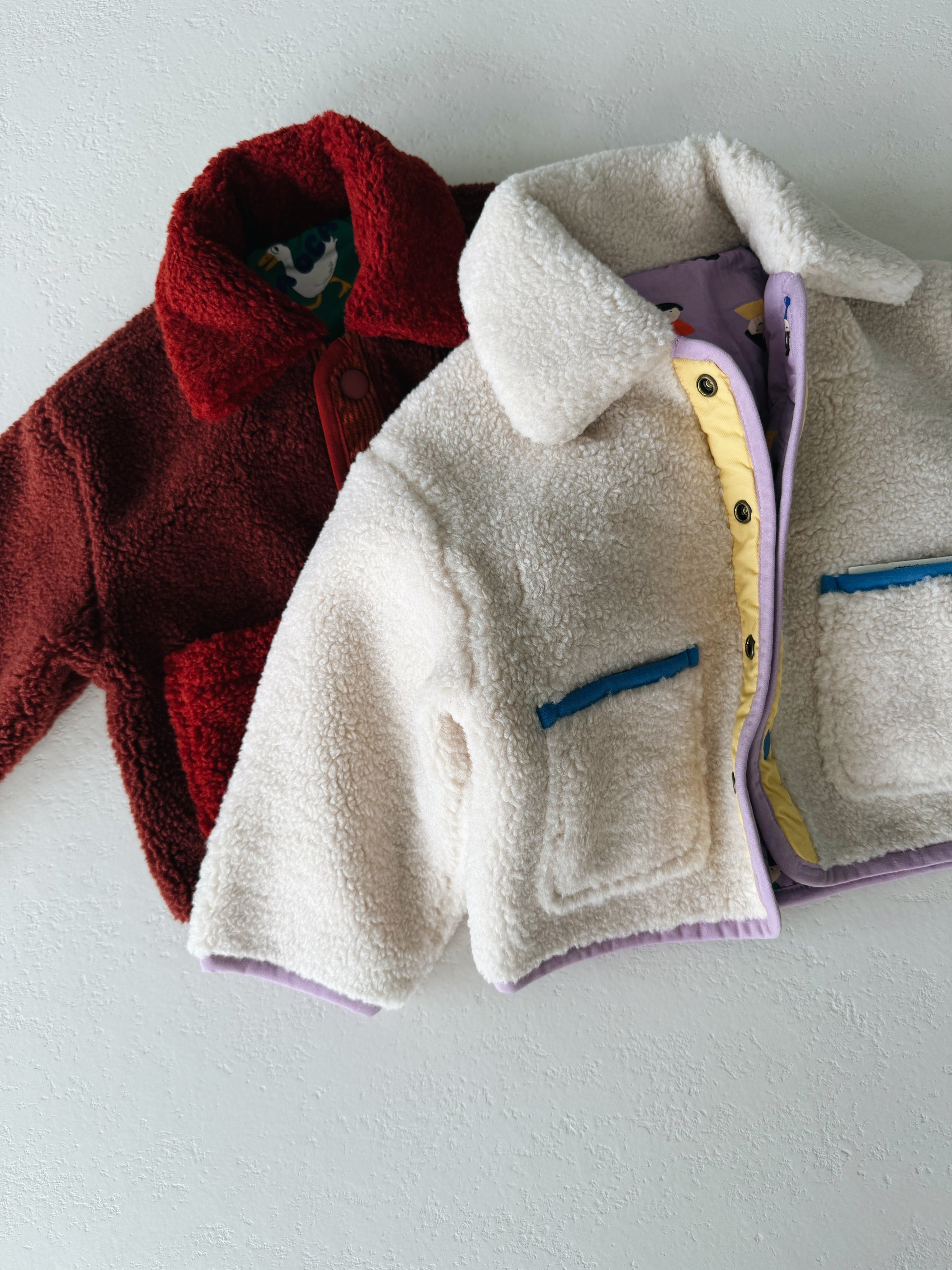 Game Pawns reversible sheepskin jacket - baby