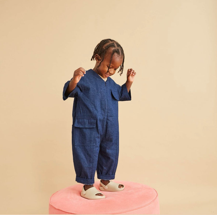 RAE OVERALL DENIM - 12m up to 4y