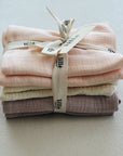 MUSLIN CLOTHS 3 PACK - giftset peach