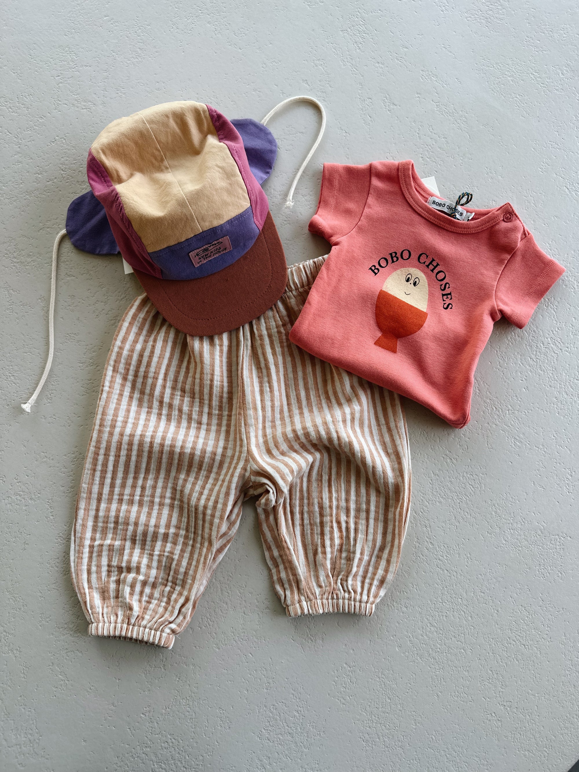 PARACHUTE PANT - GRAPEFRUIT STRIPE