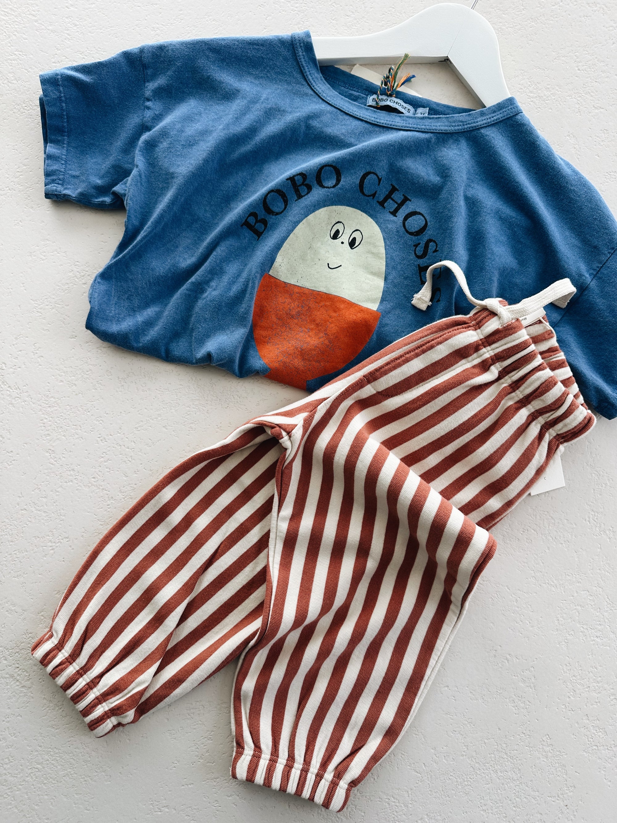 RELAXED JOGGER - POPPY STRIPE