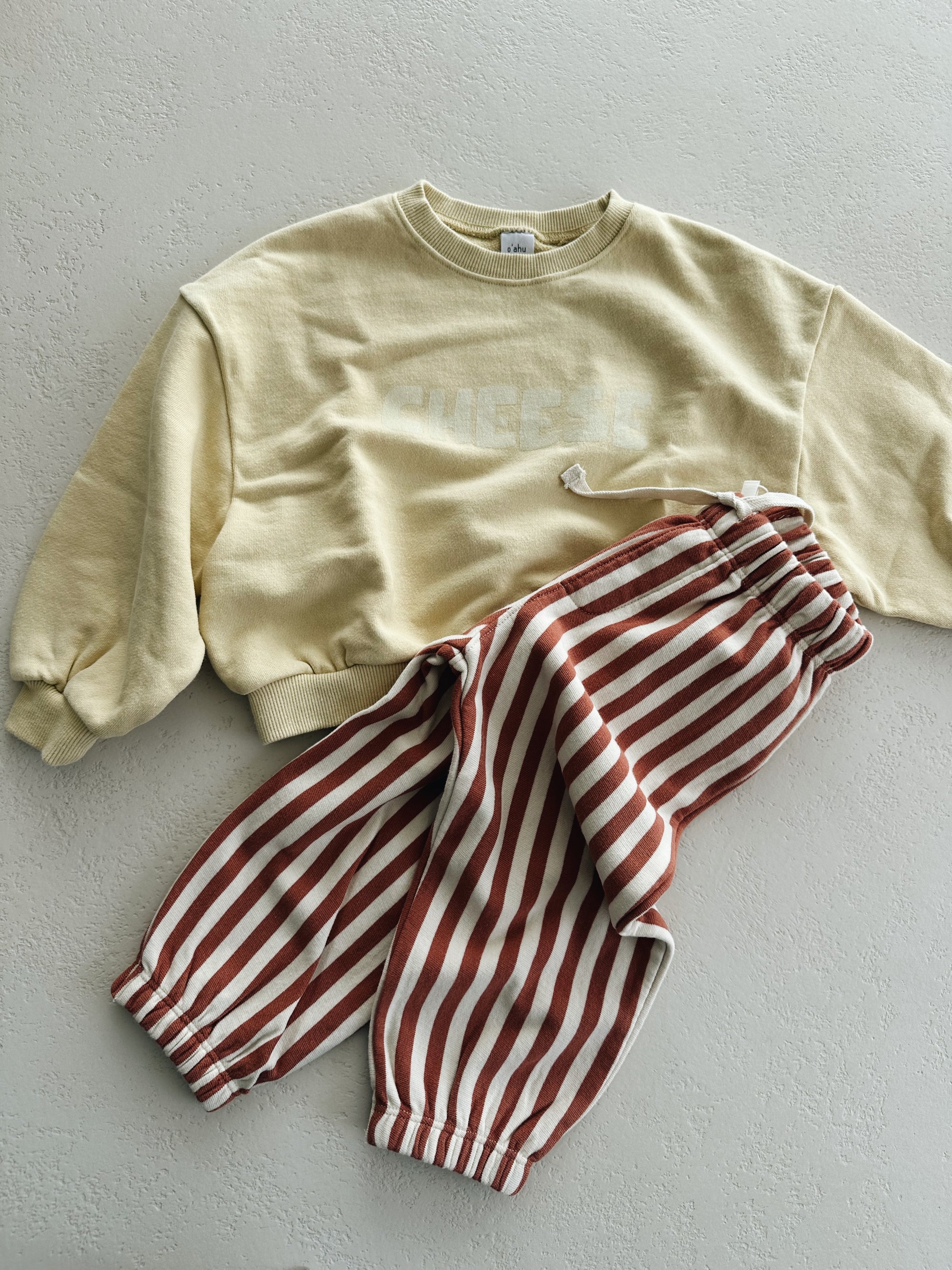 RELAXED JOGGER - POPPY STRIPE