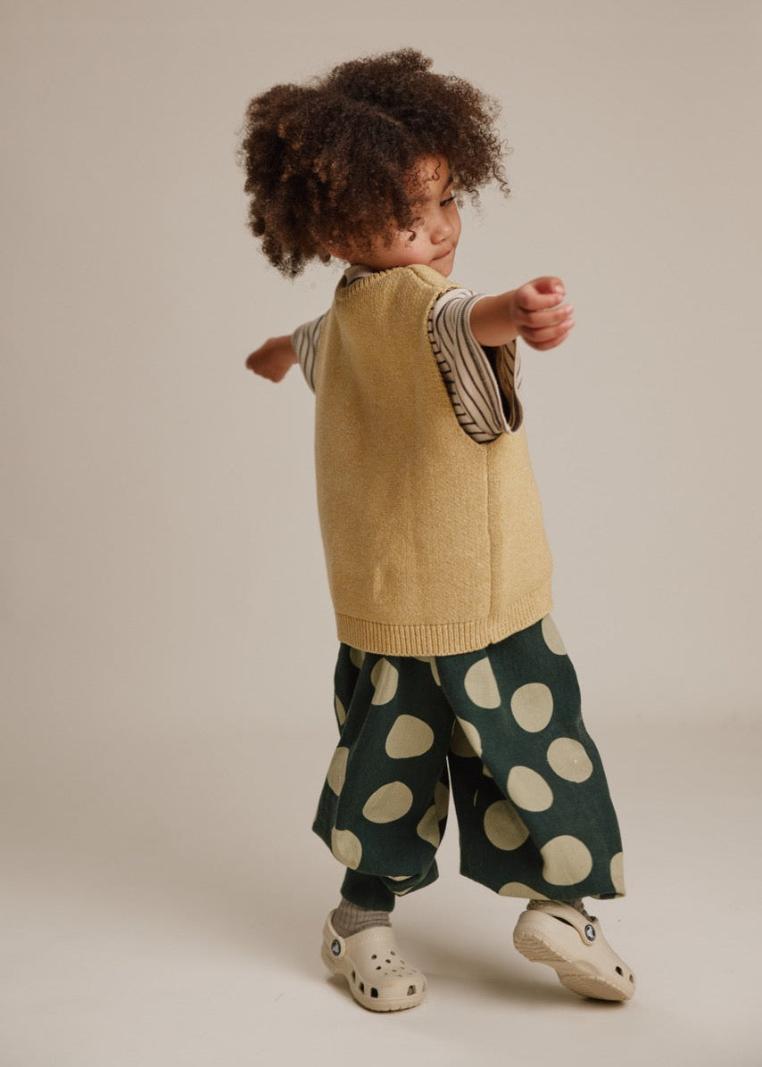 Noa Mustard Knit Vest